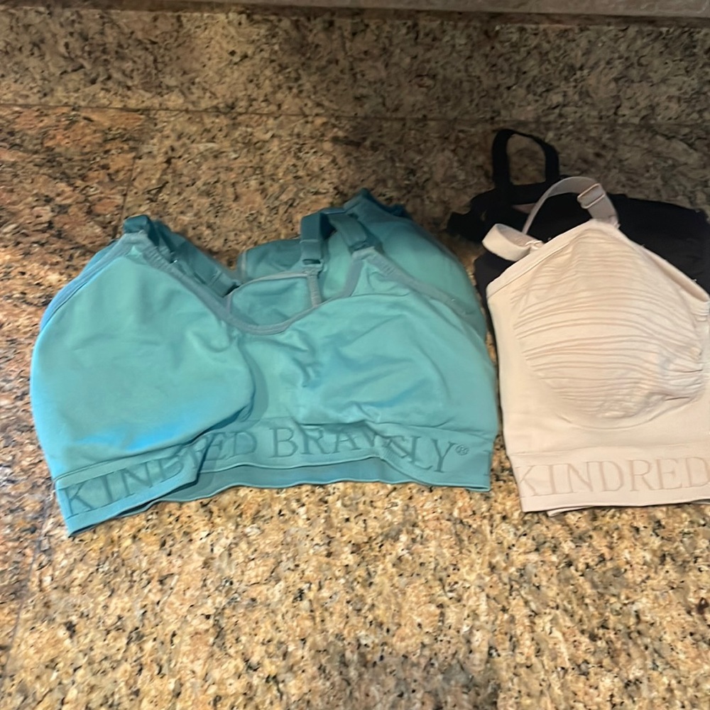 Kindred Bravely nursing and pumping bras (2 regular 2 sport)